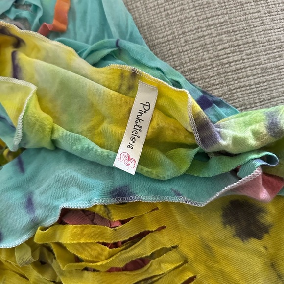 Tie dye maxi dress with cut out front/back #maxidress - Picture 2 of 3